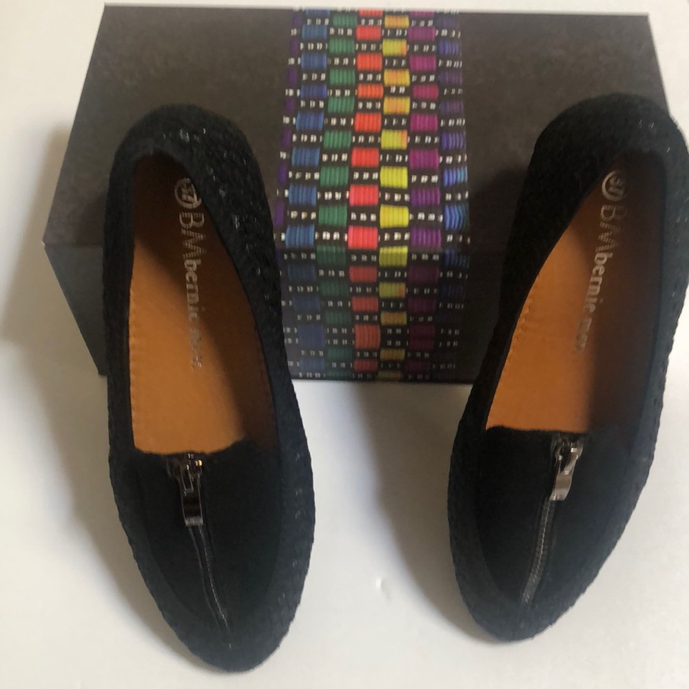 BRAND NEW Bernie Mev Alicia black metallic